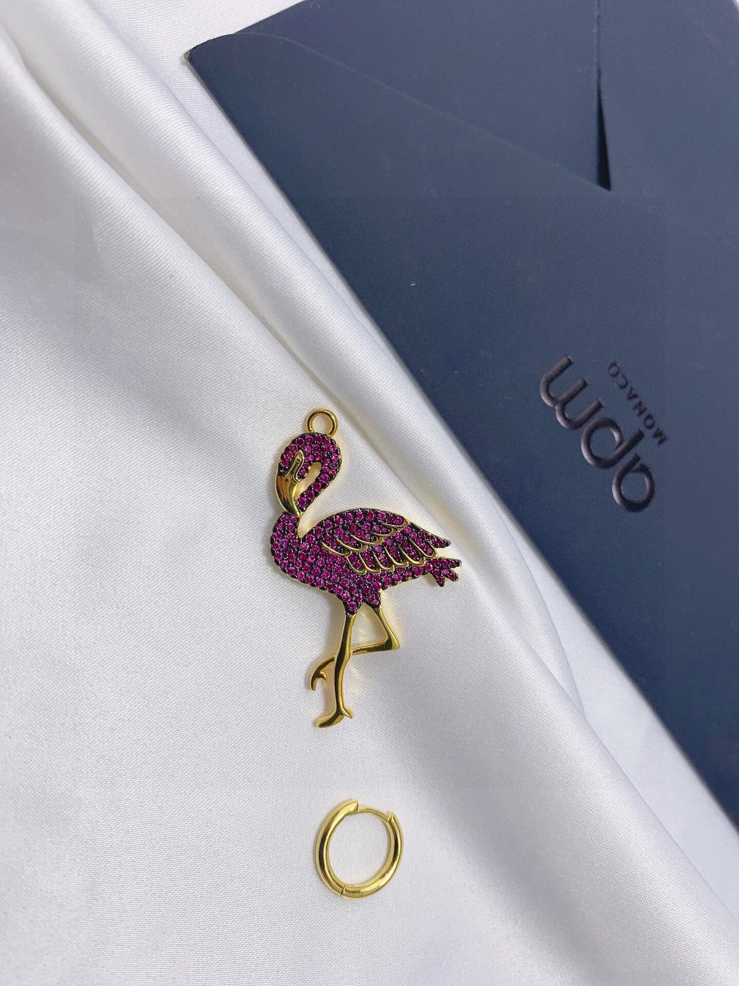 APM Monaco Earrings - Flamingo Design